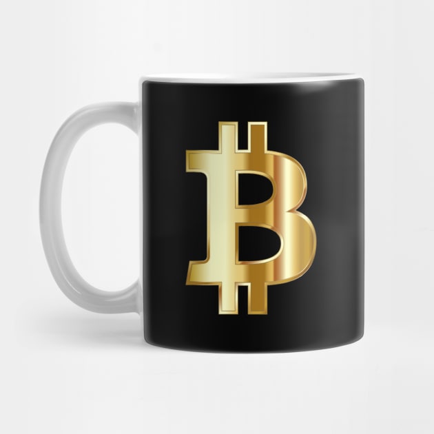 Bitcoin symbol BTC pocket design digital gold by Brasilia Catholic